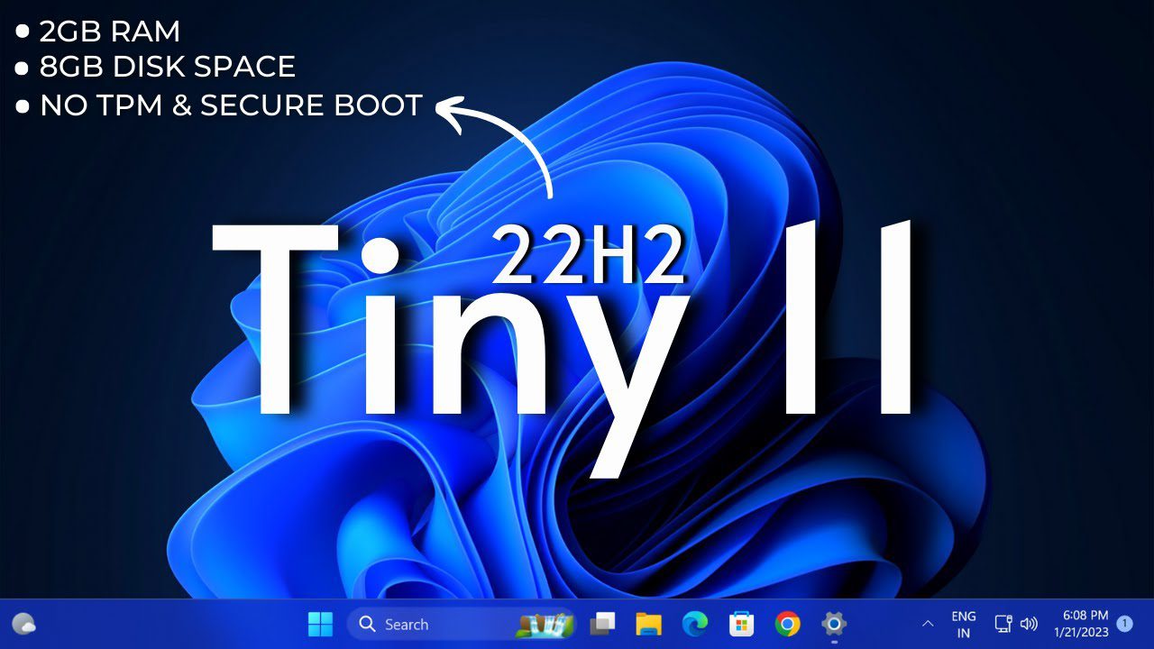 Win11精简版 Microsoft Windows 11 不忘初心 tiny11 ，配置要求极低-1