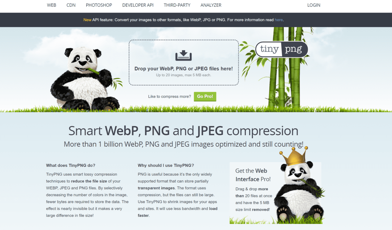 TinyPNG 智能WebP、PNG和JPEG压缩-1